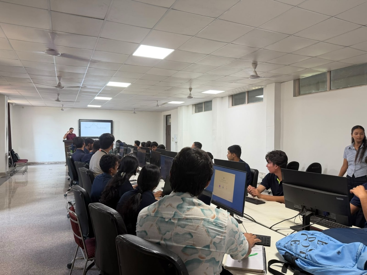 Students building their first project