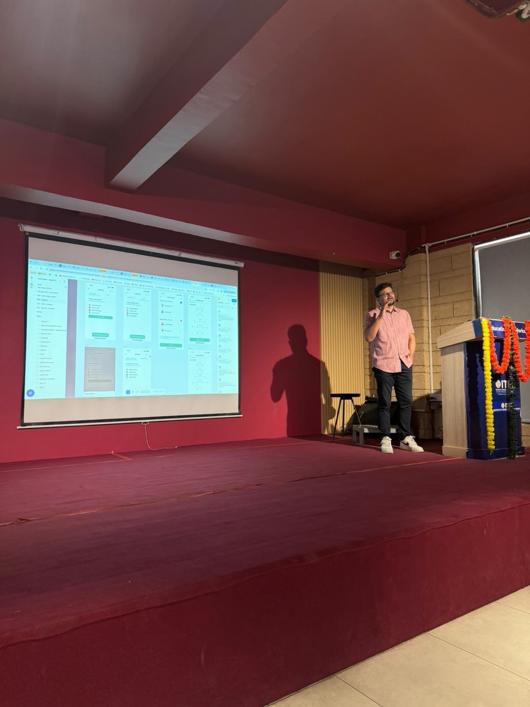 Keynote at a college tech fest