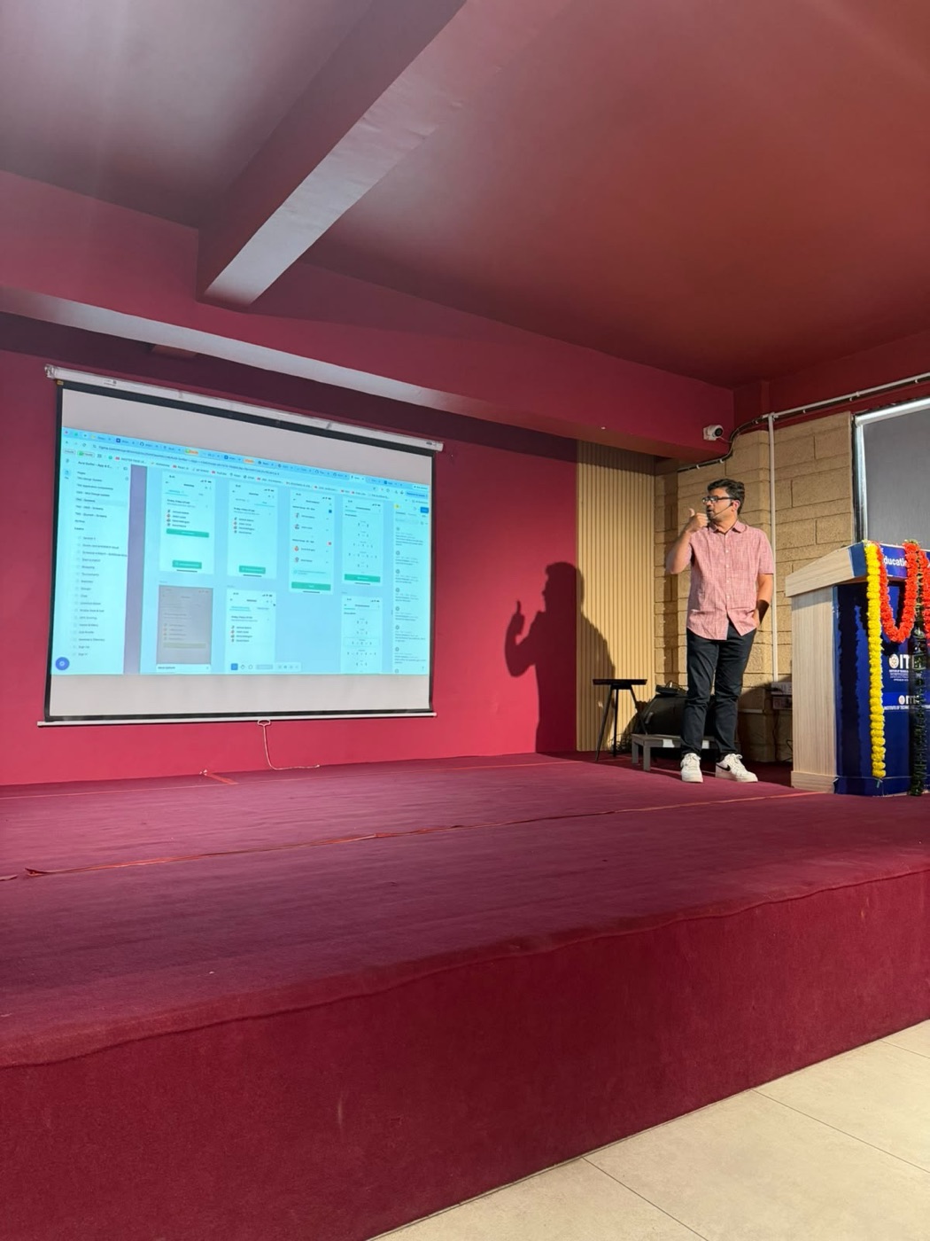 Demo on stage